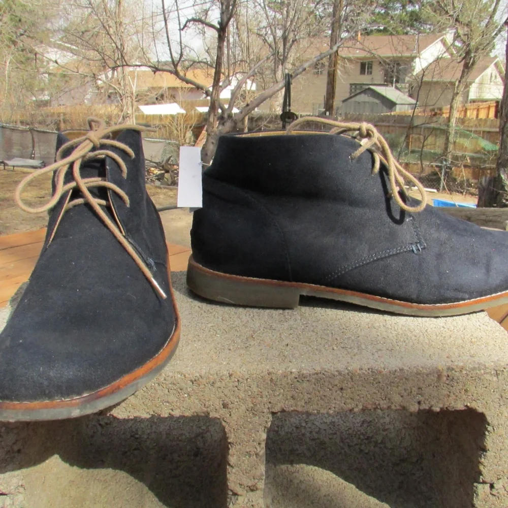 Orchid BMX Vintage men's chukka boots, a desert boot style in dark navy Suede